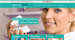 Desktop Screenshot of lakewooddentalsmile.com