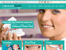 Tablet Screenshot of lakewooddentalsmile.com